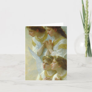 Bouguereau Virgin and Christ Child with Angels Holiday Card