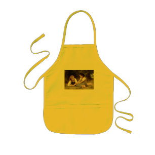Bouguereau's 1882 The Nut Gatherers Les noisettes Kids Apron