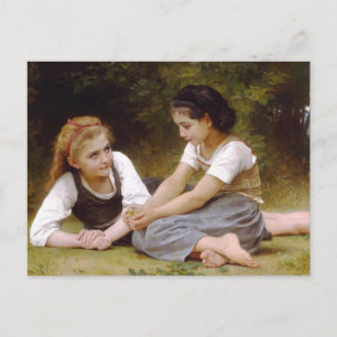 Bouguereau's 1882 The Nut Gatherers  Les noisettes Postcard