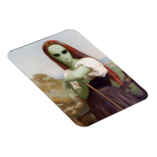 Bouguereau's Alien Shepherdess Magnet
