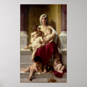 Bouguereau's Classic Painting Charity (La Charite) Poster