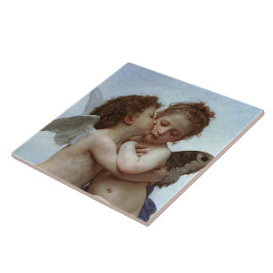 Bouguereau's L'Amour et Psyche, enfants (Cupid) Ceramic Tile