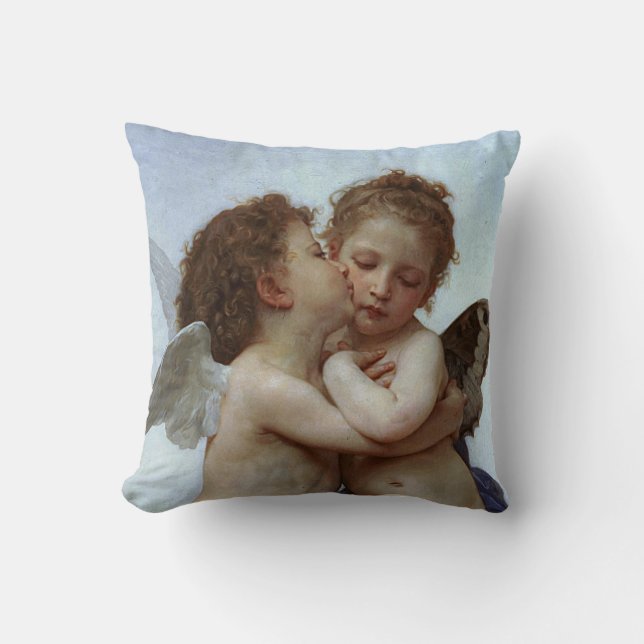 Bouguereau's L'Amour et Psyche, enfants (Cupid) Cushion (Front)