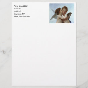 Bouguereau's L'Amour et Psyche, enfants (Cupid) Letterhead Design