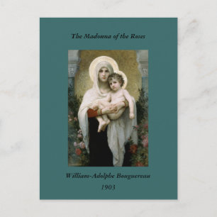 Bouguereau's The Madonna of the Roses (1903) Postcard