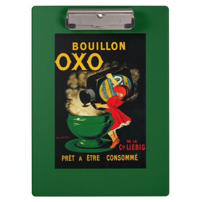 Bouillon OXO Vintage PoseterEurope Clipboard (Front)