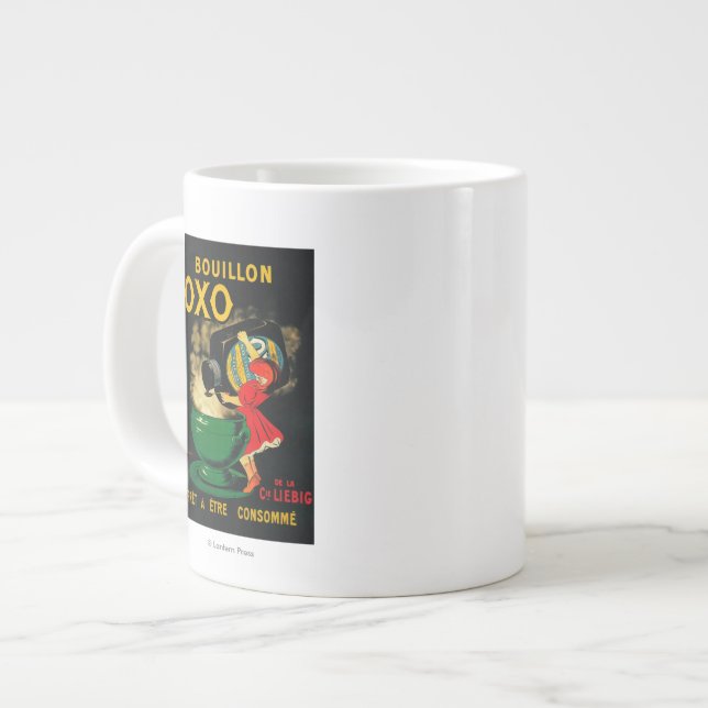Bouillon OXO Vintage PoseterEurope Large Coffee Mug (Front Left)