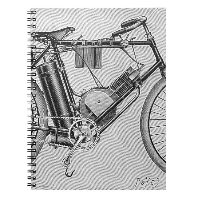 Bouilly Motorcycle, 1895 Notebook (Front)