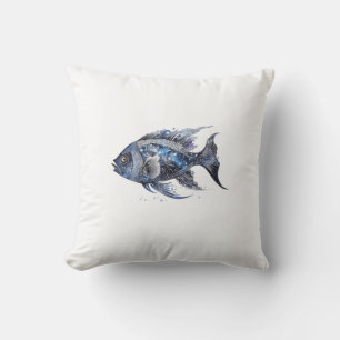 Boujee Black Fish Small Cushion