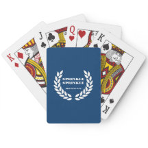 Boujee Blue Sprinkle Sprinkle Playing Cards