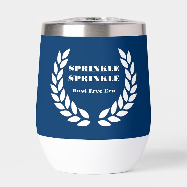 Boujee Blues Thermal Wine Tumbler (Front)