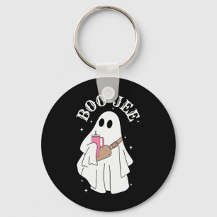 Boujee Boo-jee Cute Ghost Spooky Season Halloween  Key Ring