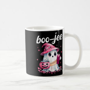 Boujee Boo Jee Spooky Ghost Pink Halloween Pumpkin Coffee Mug