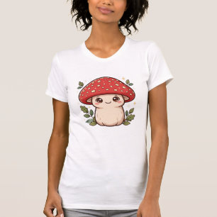 Boujee Gothic Moon Mushroom - Gold Drip Bat Crown T-Shirt