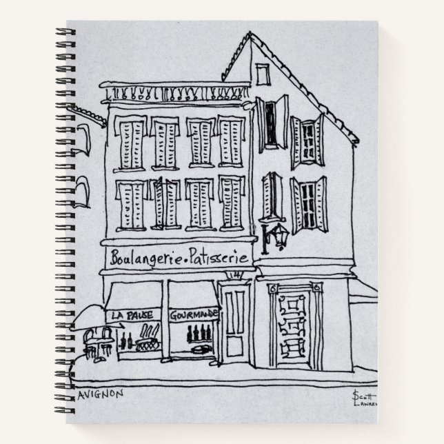 Boulangerie Patisserie, Avignon Notebook (Front)