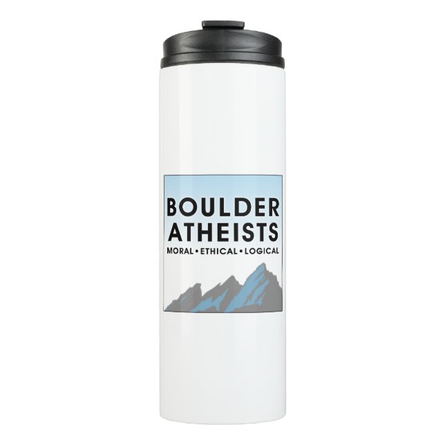Boulder Atheists Logo Thermal Tumbler (Front)