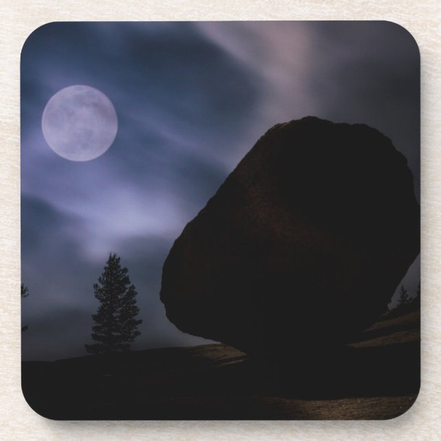 Boulder by Moonlight | Yosemite National Park Coaster (Front)