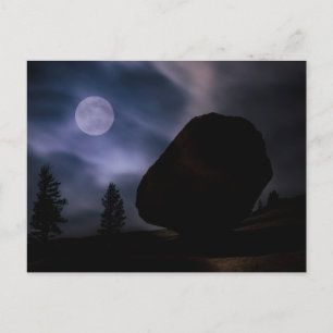 Boulder by Moonlight   Yosemite National Park Postcard