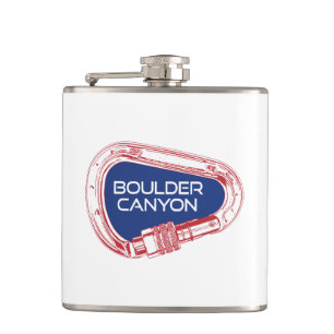 Boulder Canyon Colorado Climbing Carabiner Hip Flask