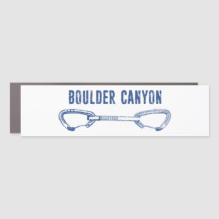 Boulder Canyon Colorado Climbing Quickdraw Car Magnet