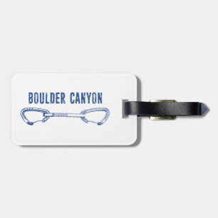 Boulder Canyon Colorado Climbing Quickdraw Luggage Tag