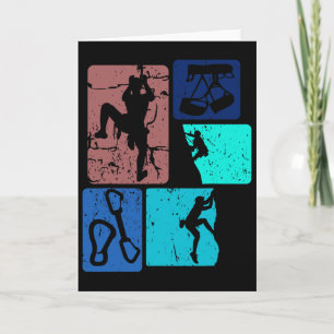 Boulder Climbing Funny Bouldering Enthusiasts For Card