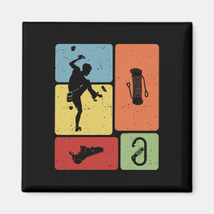 Boulder Climbing Funny Bouldering Enthusiasts For  Magnet