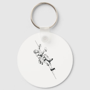 Boulder climbing wall key ring