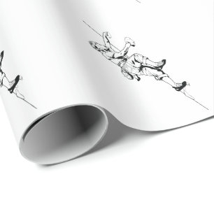 Boulder climbing wall wrapping paper