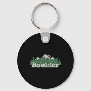 Boulder Colorado Co T Shirt Vintage Hiking Mountai Key Ring