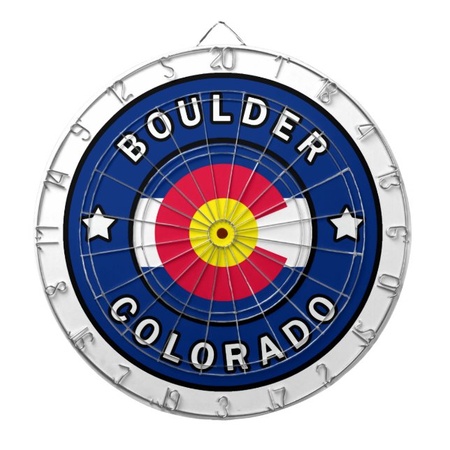 Boulder Colorado Dartboard (Front)