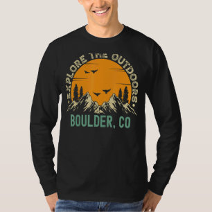 Boulder Colorado Explore The Outdoors T-Shirt