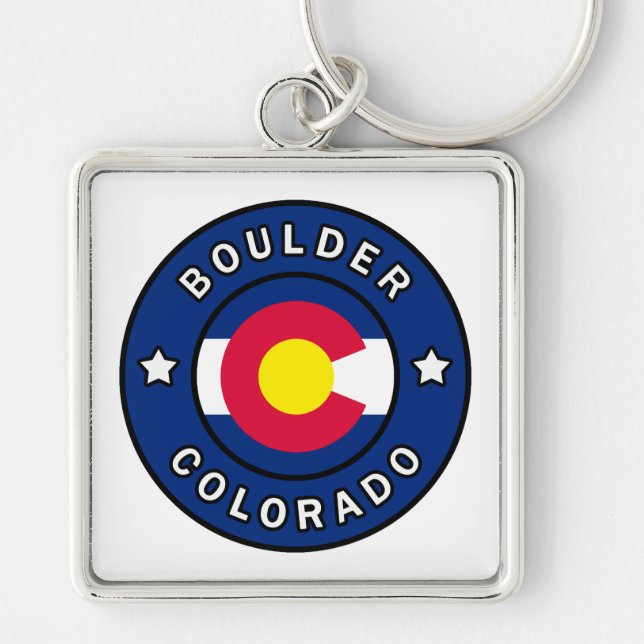 Boulder Colorado Key Ring (Front)