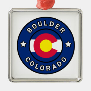 Boulder Colorado Metal Ornament