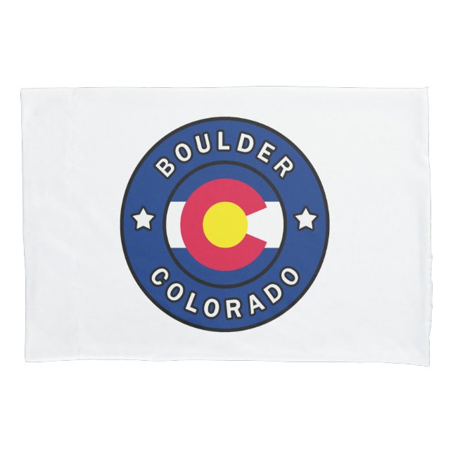Boulder Colorado Pillowcase (Front)