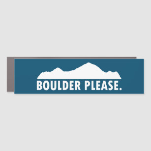 Boulder Colorado Please Car Magnet