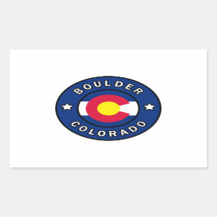 Boulder Colorado Rectangular Sticker