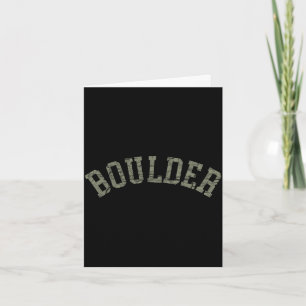 Boulder colorado rocky mountains skiing camping card