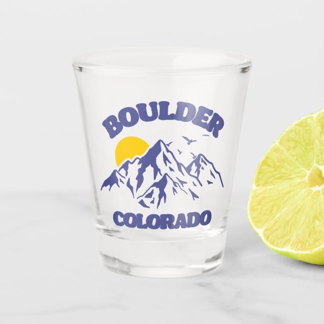 Boulder,Colorado Shot Glass (Front)