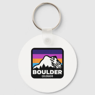 Boulder Colorado Skiing Snowboarding Family Trip 2 Key Ring