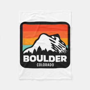 Boulder Colorado Skiing Snowboarding Family Trip  Fleece Blanket