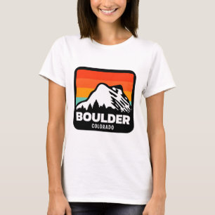Boulder Colorado Skiing Snowboarding Family Trip T-Shirt