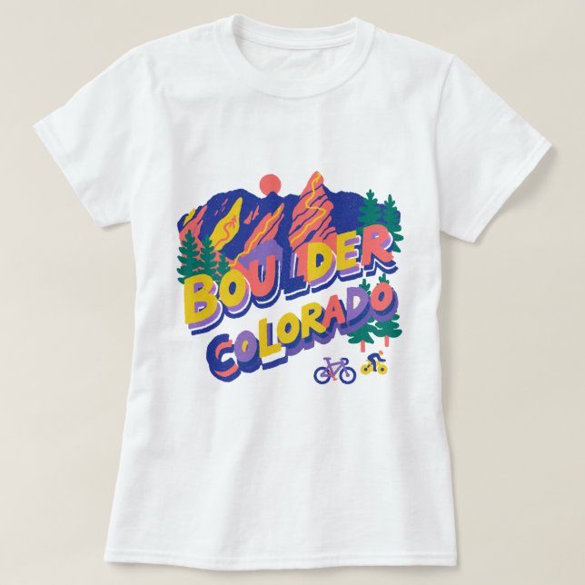 Boulder Colorado T-Shirt (Design Front)