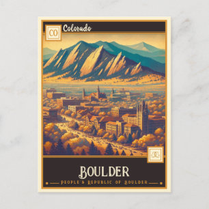Boulder, Colorado Vintage Postcard