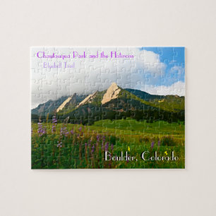 Boulder, Colorado Vintage Style Jigsaw Puzzle