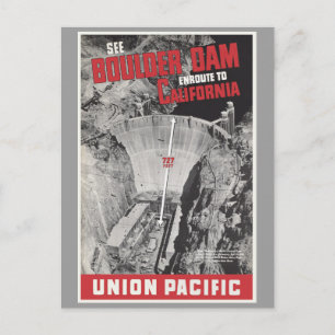 Boulder Dam, Hoover Dam, America Postcard