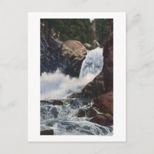 Boulder Falls in Boulder Canyon, Colorado View Postcard