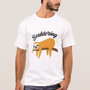 Boulder Fun Sloth Climbing Rock Climbing T-Shirt