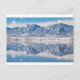 Boulder Reservoir Flatirons Reflections Boulder Co Postcard