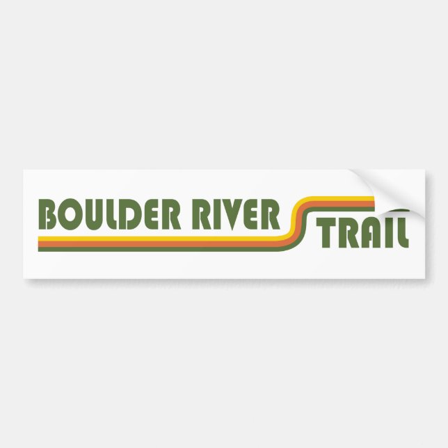 Boulder River Trail Washington Bumper Sticker (Front)